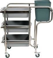 3-SHELF WAITER'S CART WITH 5 CONTAINERS | YG-09101