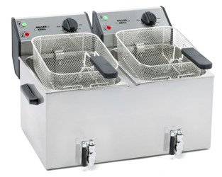 Adjustable fryer, 2-chamber with tap, V 2x8 l, P 6.8 kW 777326 STALGAST
