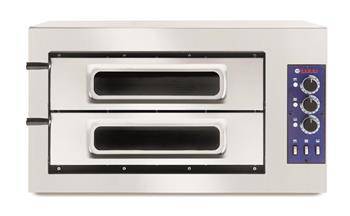 Basic 2/50 VETRO pizza oven, 2-level HENDI 226896