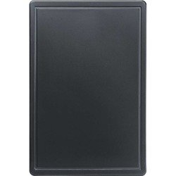 Cutting board, black, 600x400x18 mm 341637 STALGAST