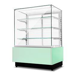 Dolce Visione Premium 1300 refrigerated confectionery display case | stainless steel interior | 1300x690x1300 mm