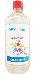 Gel for hygienic hand skin disinfection Dex-Fast | 1 liter | on hand