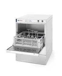 Glass dishwasher 40x40, manual, with detergent dispenser and after HENDI 233023