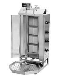 Gyros | gas kebab toaster | 4 burners | 60kg load KLG221