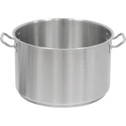 Low pot without lid, steel, O 200 mm, V 3.3 l 013204 STALGAST
