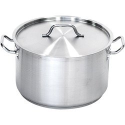 Medium pot with lid, steel, O 200 mm, V 4.4 l 012202 STALGAST