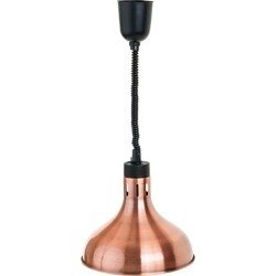 Pendant food warming lamp, copper, P 0.25 kW, U 230 V 692612 STALGAST