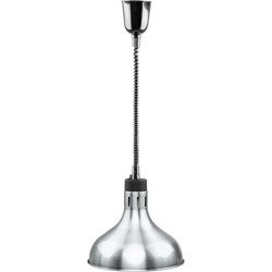 Pendant food warming lamp, silver, P 0.25 kW, U 230 V 692610 STALGAST