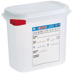 Polypropylene container with leak-proof lid, GN 1/9, H 100 mm 169105 STALGAST