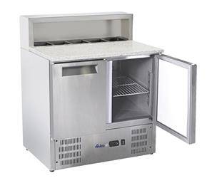 Refrigerated 3-door table with extension and granite top HENDI 236215