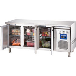 Refrigerated table 3 door, unit on the right side, V 417 l STALGAST 831036