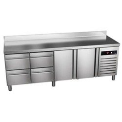 Refrigerated table with drawers 600 mm GREEN LINE GTP-6-250-24 D