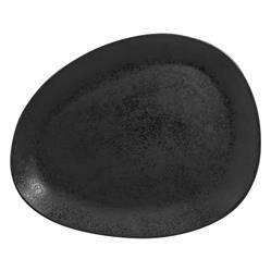 SUGGESTIONS/ Shaped Flat plate 28x23 cm, black TOM-GAST code: R-KRSHFP27-12