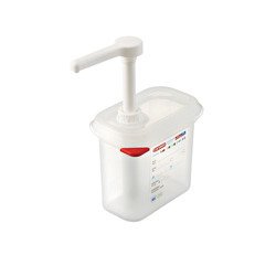 Sauce dispenser with pump, GN 1/9 065169 STALGAST