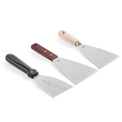 Scraper with wooden handle 100 mm - in blister pack HENDI 855119