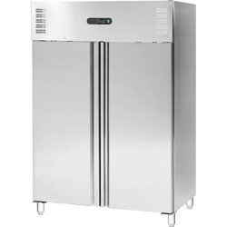 Stainless steel 2 door freezer cabinet, GN 2/1, V 1311 l 840145 STALGAST