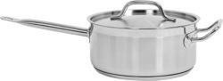 Stainless steel saucepan with lid 24x11CM 5L | YG-00062