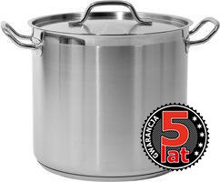 Stainless steel tall pot with lid 28x25CM 15,4L | YG-00004