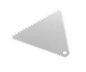 Stainless steel triangular confectionery scraper- comb 110x110 HENDI 554227
