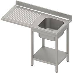 Table with 1-bowl sink.(L) and space for refrigerator or dishwasher 1700x700x900 mm bolted, pressed top,canned edge 100x15x10 STALGAST MEBLE 984907170