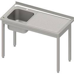 Table with 1-bowl sink.(L),without shelf 1000x600x850 mm welded, pressed top STALGAST MEBLE 983836100S