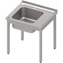 Table with 1-bowl sink.(L),without shelf 800x600x850 mm bolted, pressed top STALGAST MEBLE 983836080