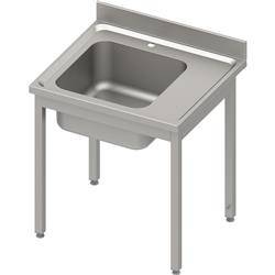 Table with 1-bowl sink.(L),without shelf 800x600x850 mm welded, pressed top, canned edge 100x15x10 STALGAST MEBLE 984436080S