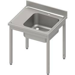 Table with 1-bowl sink.(P),without shelf 800x600x850 mm bolted, pressed top, canned edge 100x15x10 STALGAST MEBLE 984416080