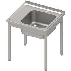 Table with 1-bowl sink.(P),without shelf 800x600x850 mm welded, pressed top STALGAST MEBLE 983816080S