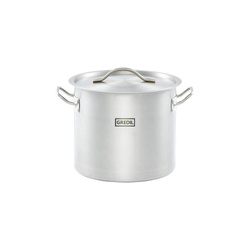 Tall pot with lid, steel, O 240 mm, V 9 l 011245 STALGAST