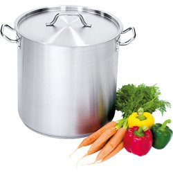 Tall pot with lid, steel, O 360 mm, V 36.6 l 011362 STALGAST