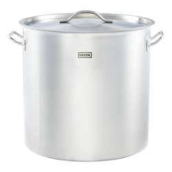 Tall pot with lid, steel, O 450 mm, V 71.6 l 011455 STALGAST
