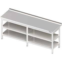 Wall table with 2 shelves 2300x700x850 mm welded STALGAST MEBLE 980077230