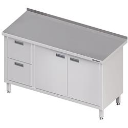 Wall table with two drawer block (L),hinged door 1700x700x850 mm STALGAST MEBLE 980327170