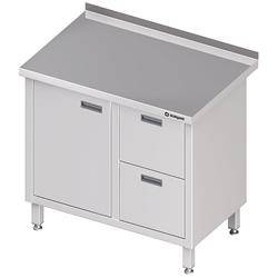 Wall table with two drawer block (P),hinged door 1000x600x850 mm STALGAST MEBLE 980316100