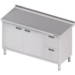 Wall table with two drawer block (P),hinged door 1200x600x850 mm STALGAST MEBLE 980336120