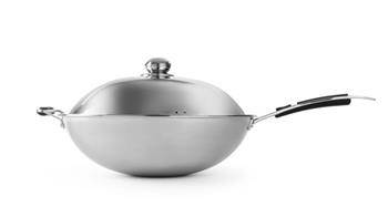 Wok induction frying pan, with dimensions. 360x180 mm HENDI 239773
