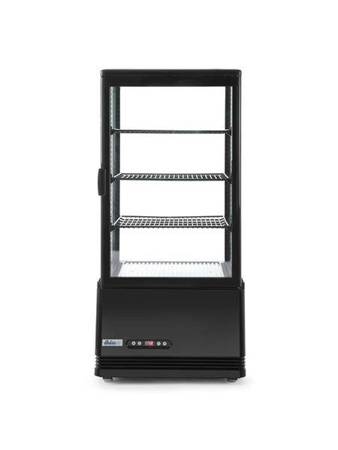 Adjustable refrigerated display case, 78 liters, black HENDI 233658