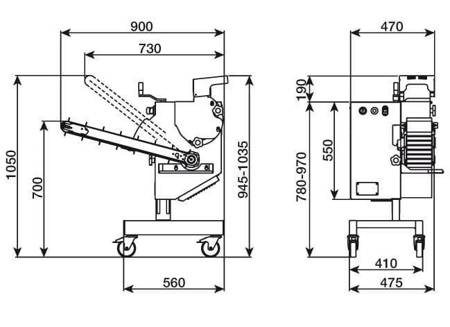 Automatic meatball forming machine | meatball forming machine| 0,18 kW | 230V | 4000 pcs/h | C/E MBF