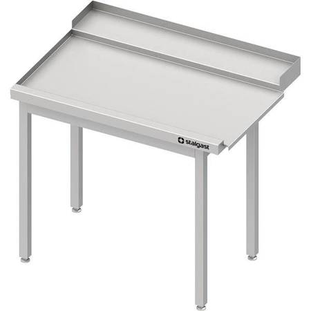 Discharge table(L), without shelf for dishwasher STALGAST 1000x750x880 mm welded STALGAST MEBLE 984747100S