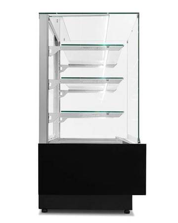 Dolce Visione Premium 1300 refrigerated confectionery display case | stainless steel interior | 1300x690x1300 mm