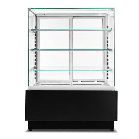 Dolce Visione Premium 900 refrigerated confectionery display case | stainless steel interior | 900x690x1300 mm