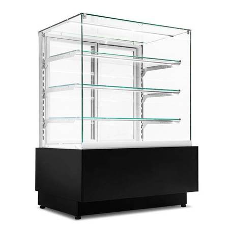 Dolce Visione Premium 900 refrigerated confectionery display case | stainless steel interior | 900x690x1300 mm