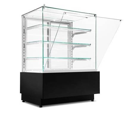 Dolce Visione Premium 900 refrigerated confectionery display case | stainless steel interior | 900x690x1300 mm