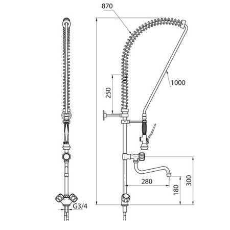 Filler with spout 651524 STALGAST