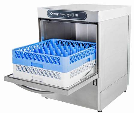 Glass and plate dishwasher | 500x500 double basket system | 400V | KRUPPS CUBE LINE C537TE | Advance electronic panel