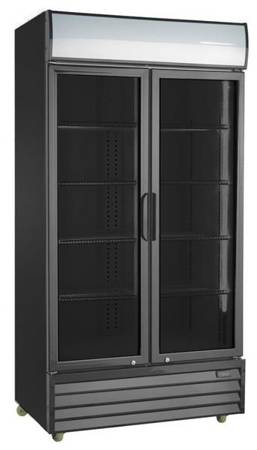 Glass refrigerated cabinet RQ1100H-BLACK | 1000l (SD1001H)