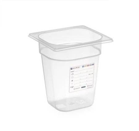 HACCP GN container of polypropylene 1/6 150 - without lid HENDI 880463