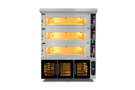 Modular 3-chamber baking oven | electric | 39,6 kW | 400V | 1660x1400x2170 | MT/1400/2