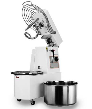 Spiral dough mixer with lifting hook and removable bowl RQT 50 liters 400V 2 speeds